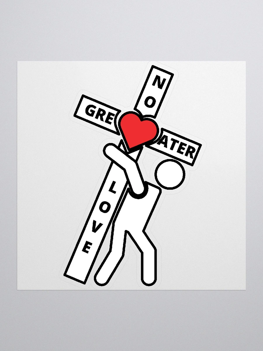 No Greater Love Sticker product image (2)