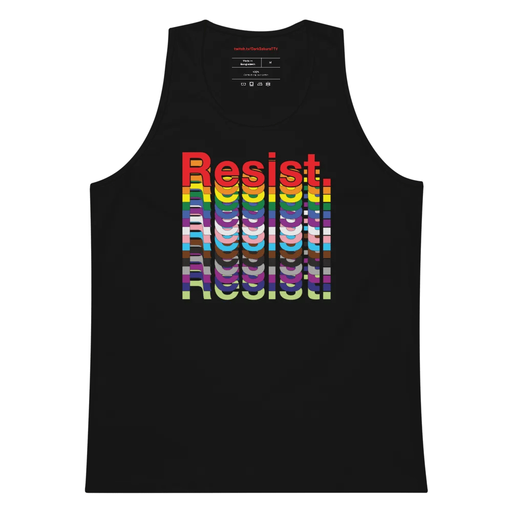 Resist - Rainbow Cotton Heritage Premium Tank Top product image (5)