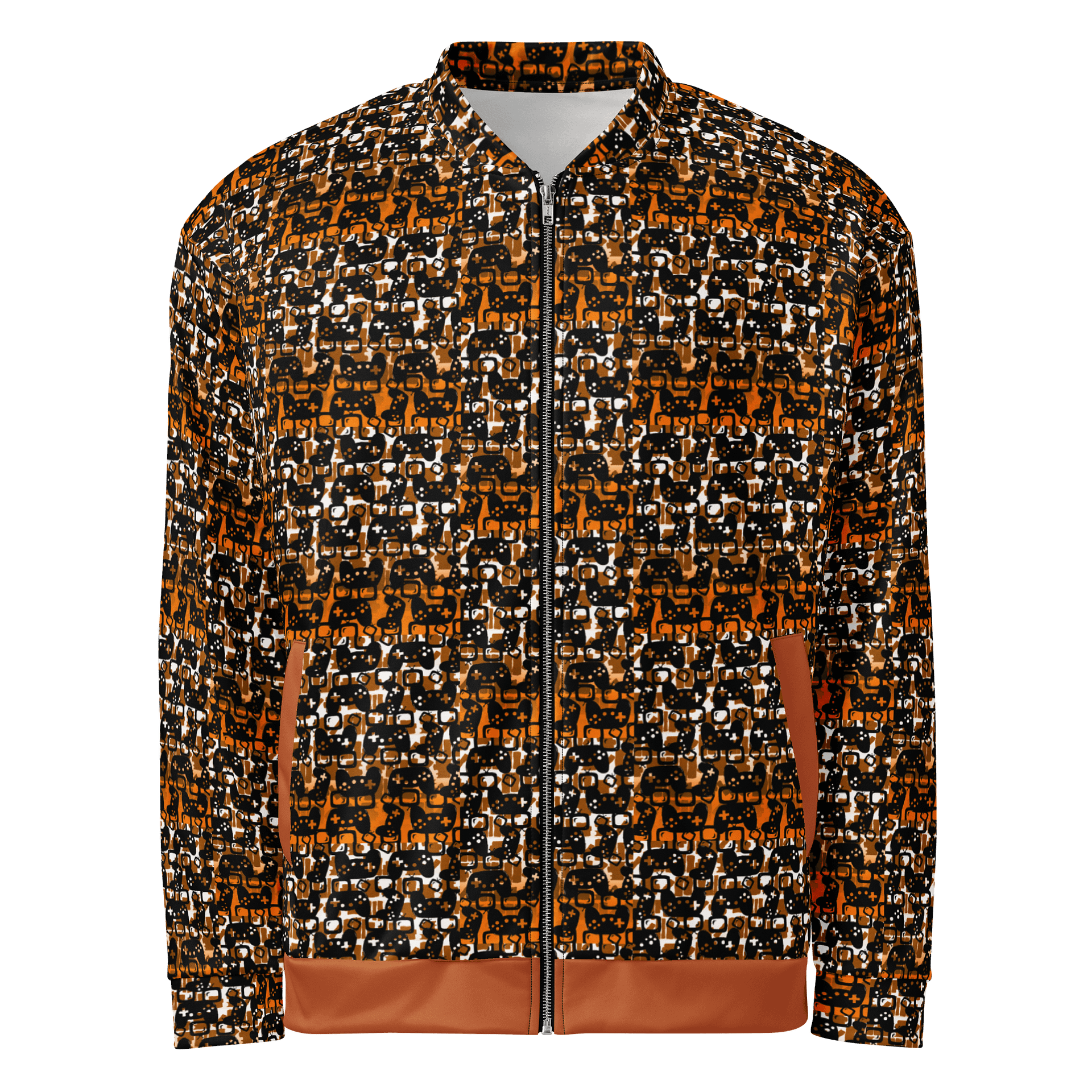 Story Lover Unisex Bomber Jacket (Orange and Black) product image (2)