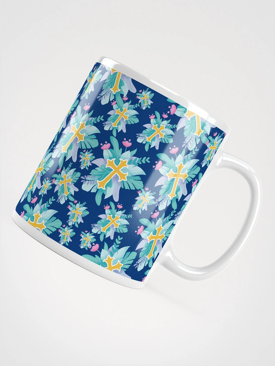 Floral Cross Patterned Mug product image (4)