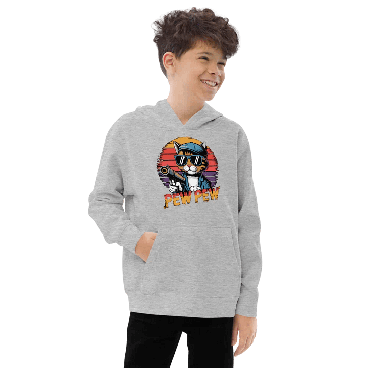 Cool Cat Sunset Youth Fleece For Kids product image (2)
