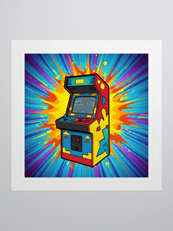 Retro Arcade Explosion Sticker Set product image (1)
