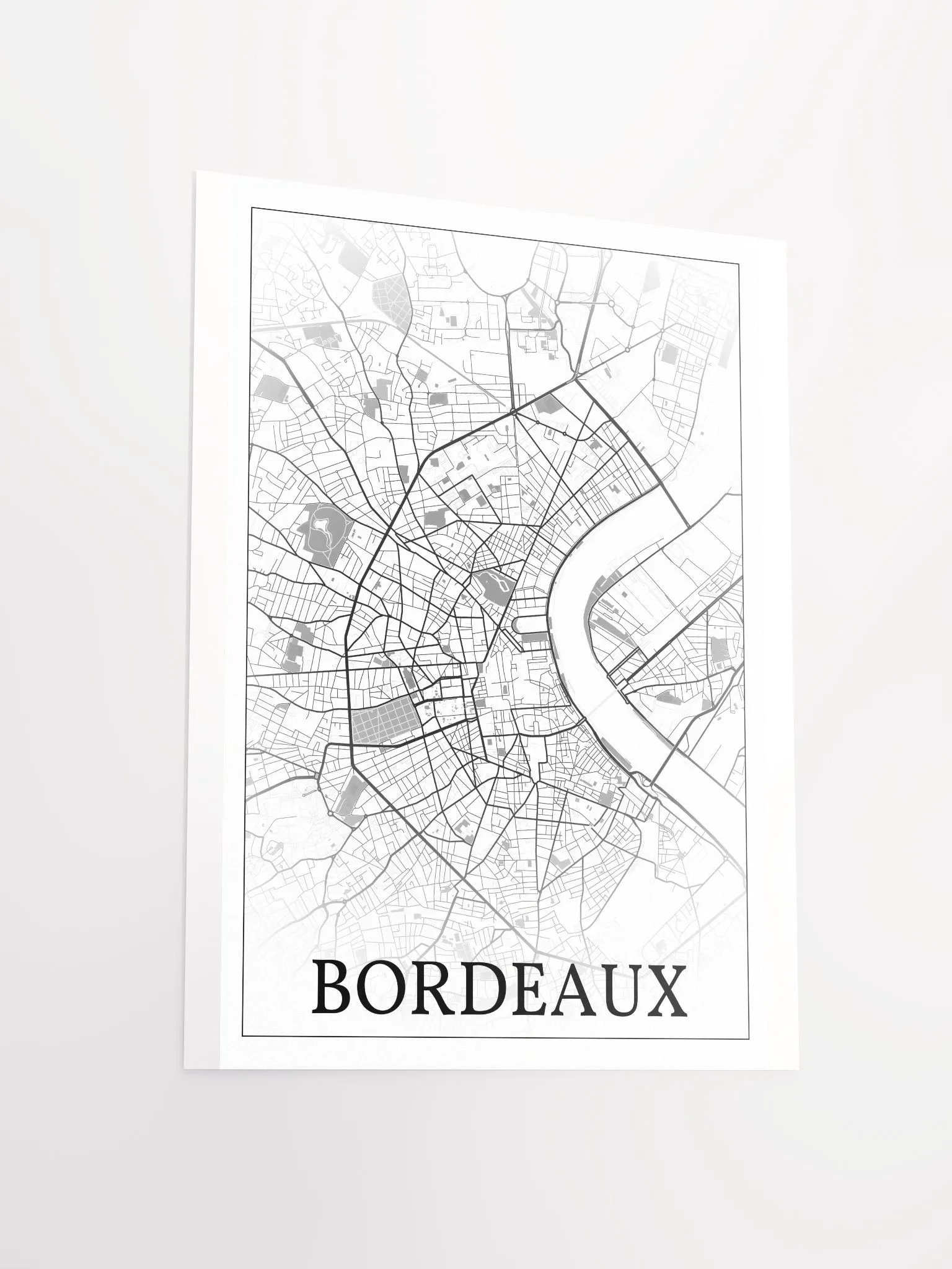Bordeaux, France, city map print product image (13)