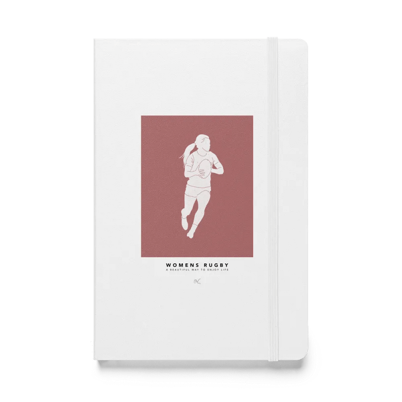 WOMENS RUGBY Hardcover Notebook 