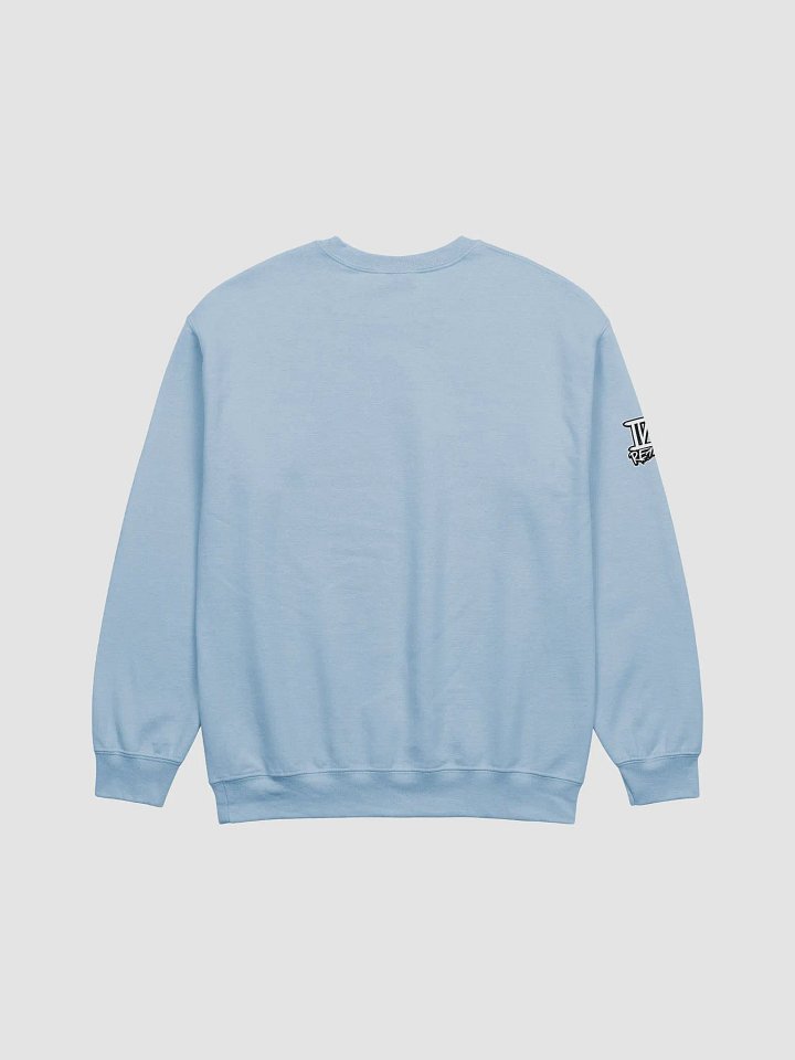 Sitting Girl Bear Light Blue Crewneck Sweatshirt product image (2)