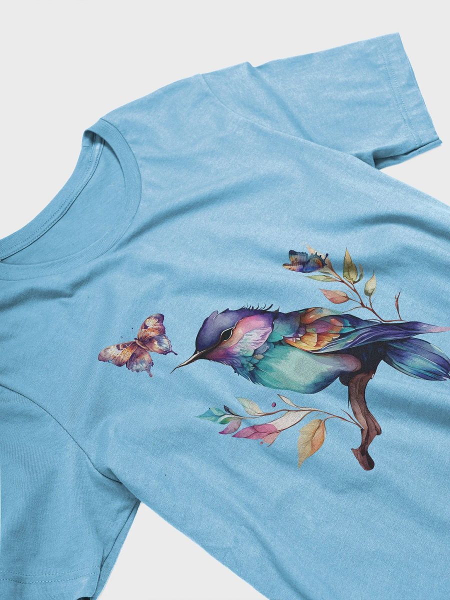 Vibrant Bird and Butterflies Illustration T-Shirt product image (3)