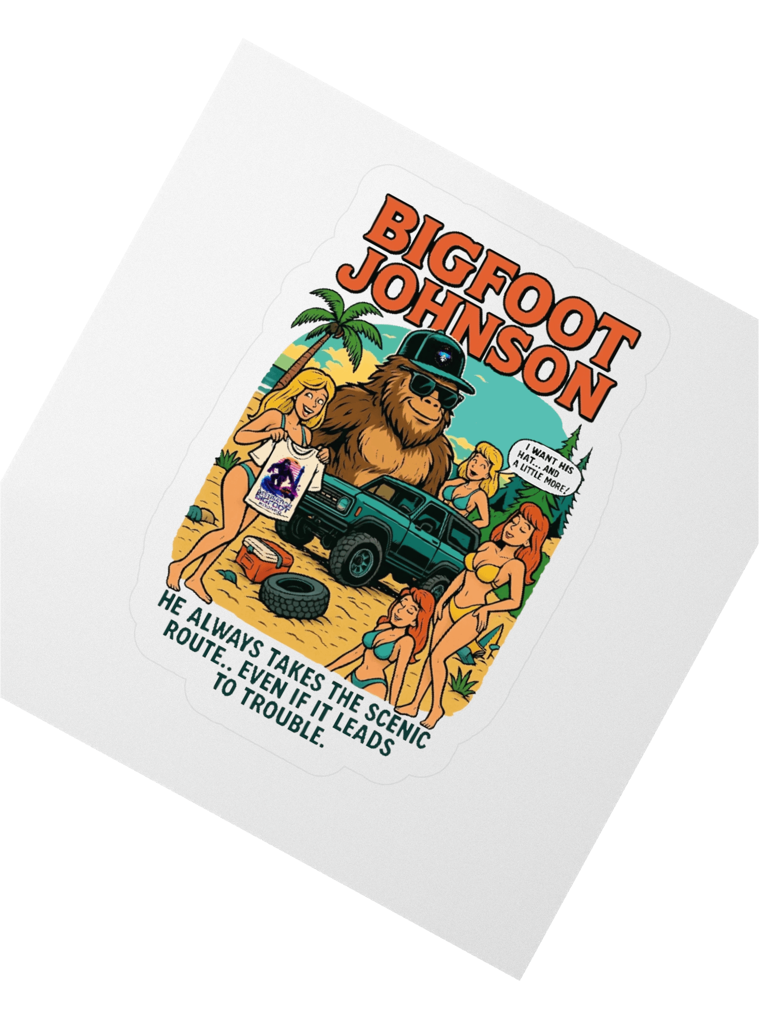 Destination Bigfoot Bronco Bigfoot Johnson Scenic Route Decal (Multiple Sizes Available) product image (4)