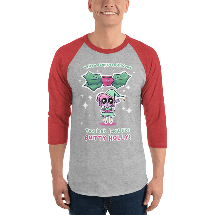 Butty Holly baseball tee product image (1)
