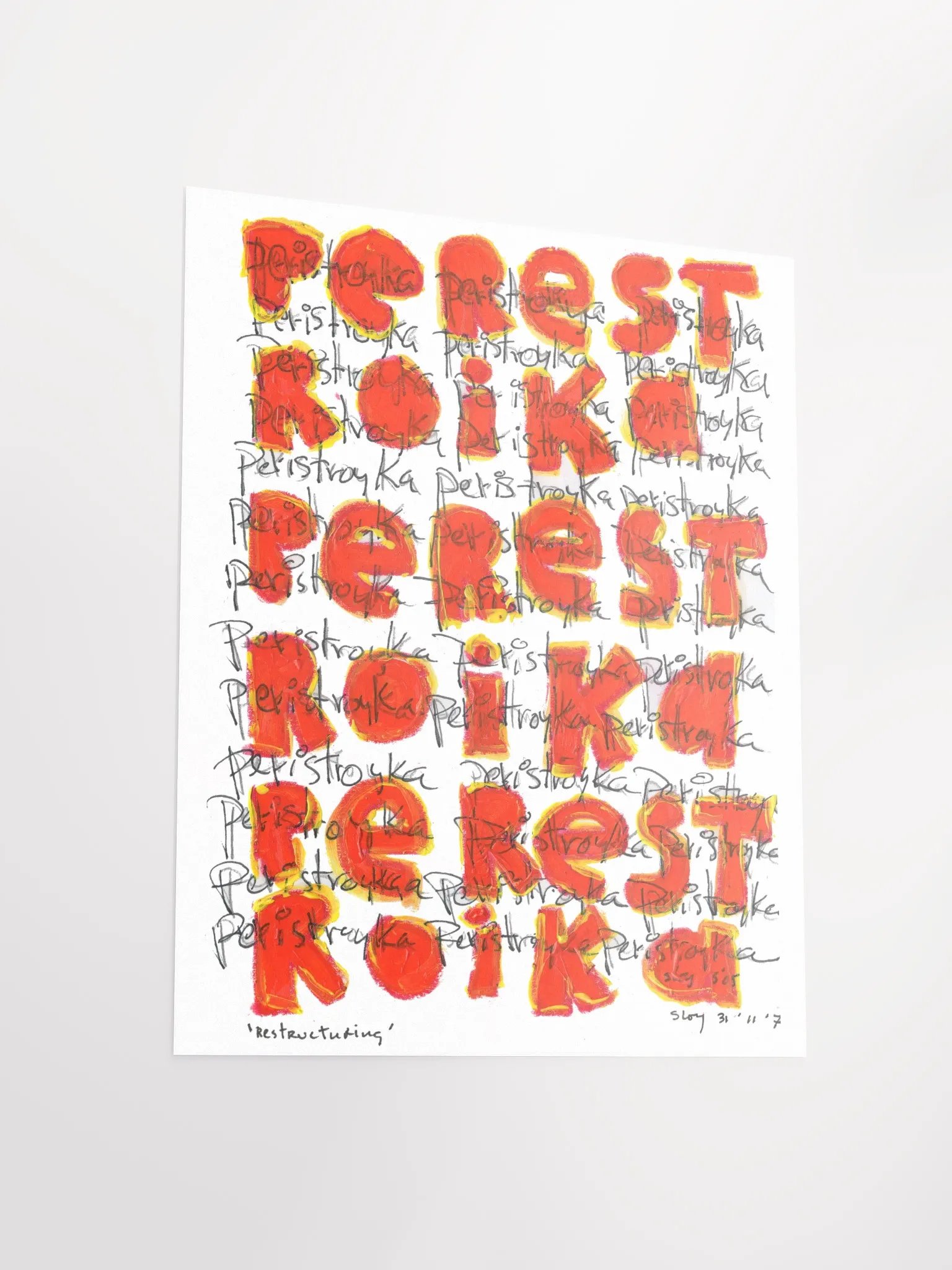 Perestroika "Restructuring" Poster product image (4)