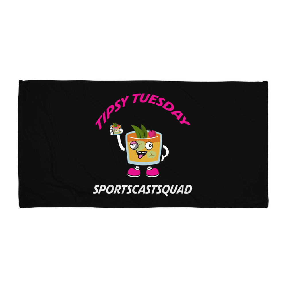 TIPSY TUESDAY "COCKY" BEACH TOWEL product image (1)