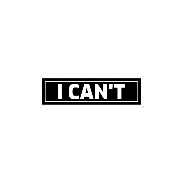 I CAN'T die cut magnet product image (2)
