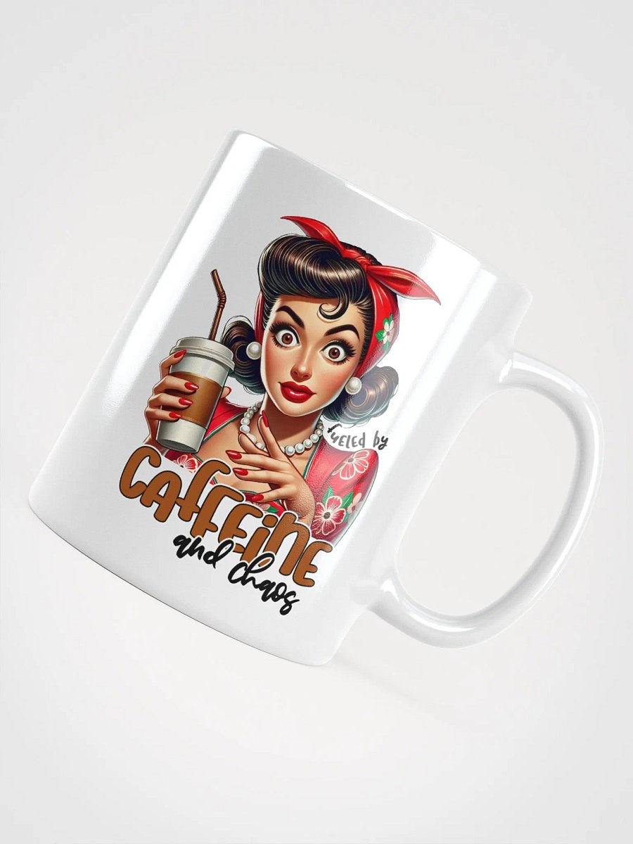 Fueled by Caffeine and Chaos Retro Mug product image (4)