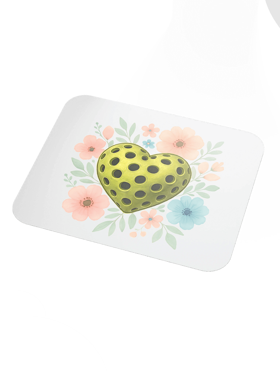 Pickleball Heart Flowers Golden Garden Mouse Pad product image (3)