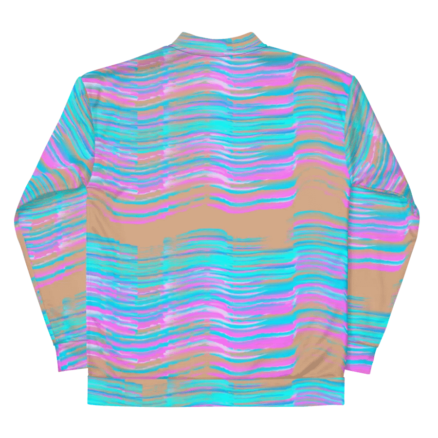 Northern Sky Pink and Blue Bomber Jacket product image (12)