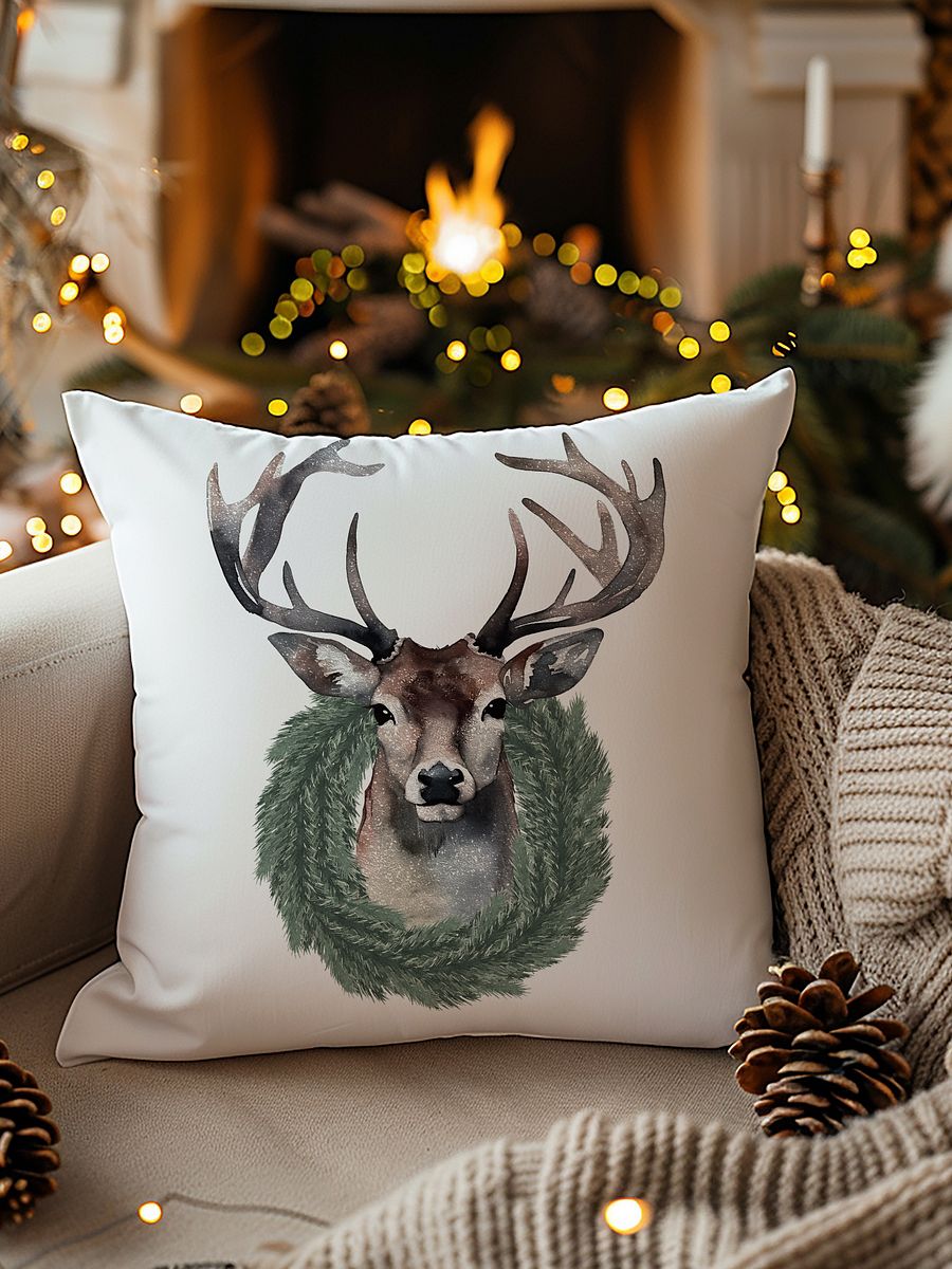 Wreathed Deer All-Over Print Pillow Case product image (9)