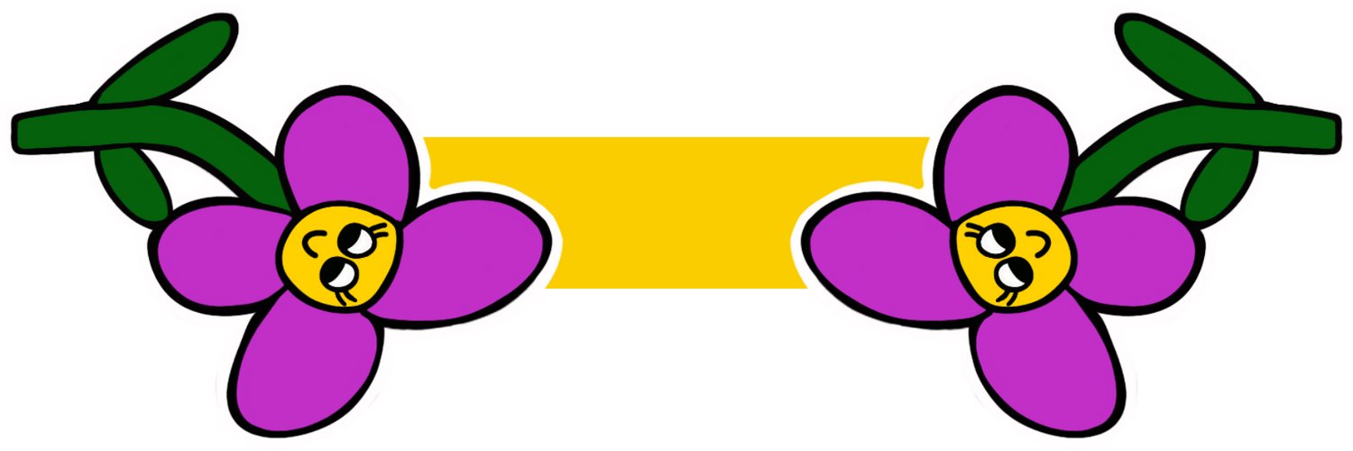 2 pack Laminated Magnetic Cute Cartoon Blue and Purple Flower Bookmarks product image (3)