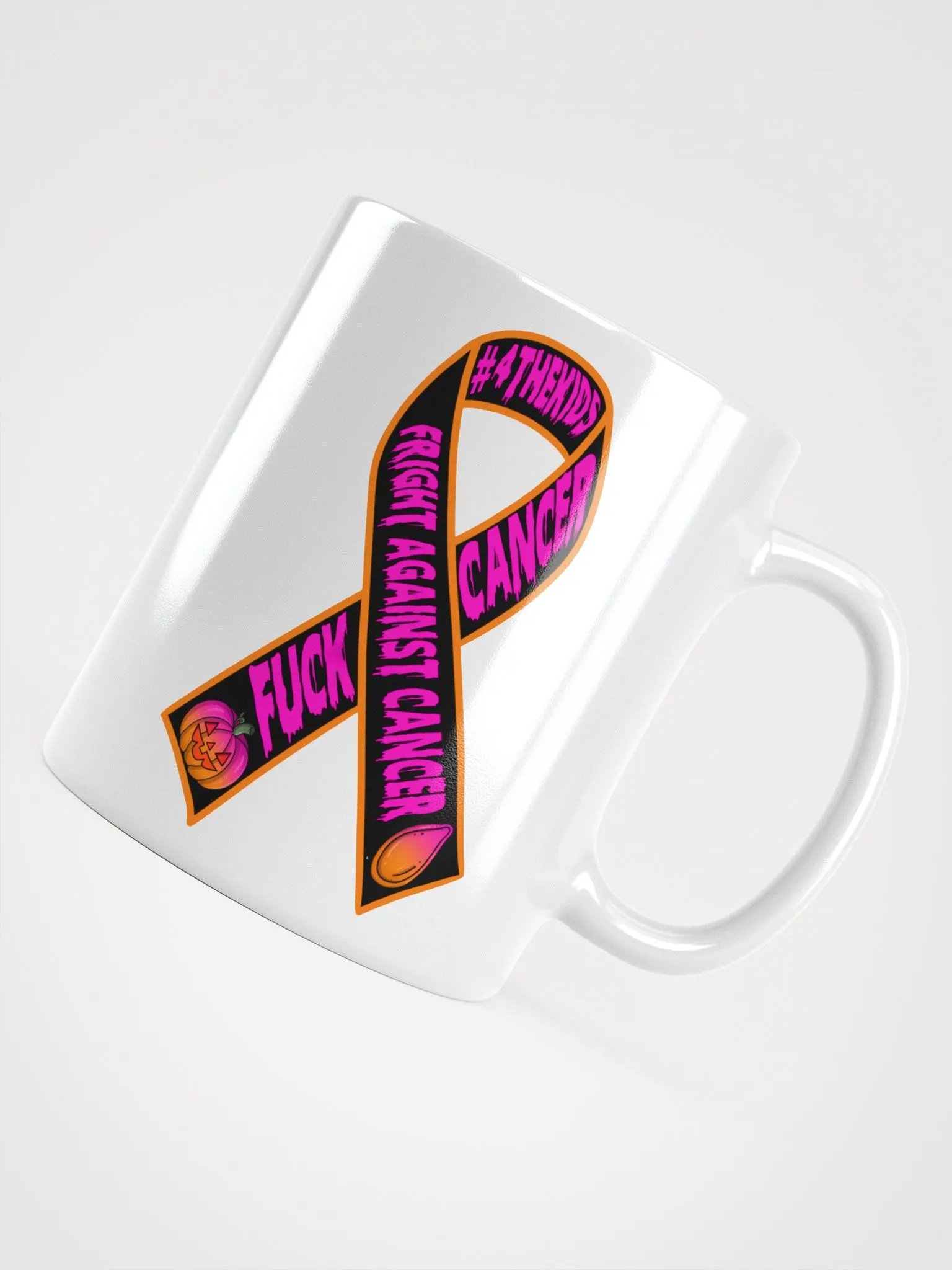 Cancer Sucks Balls - White Mug product image (12)