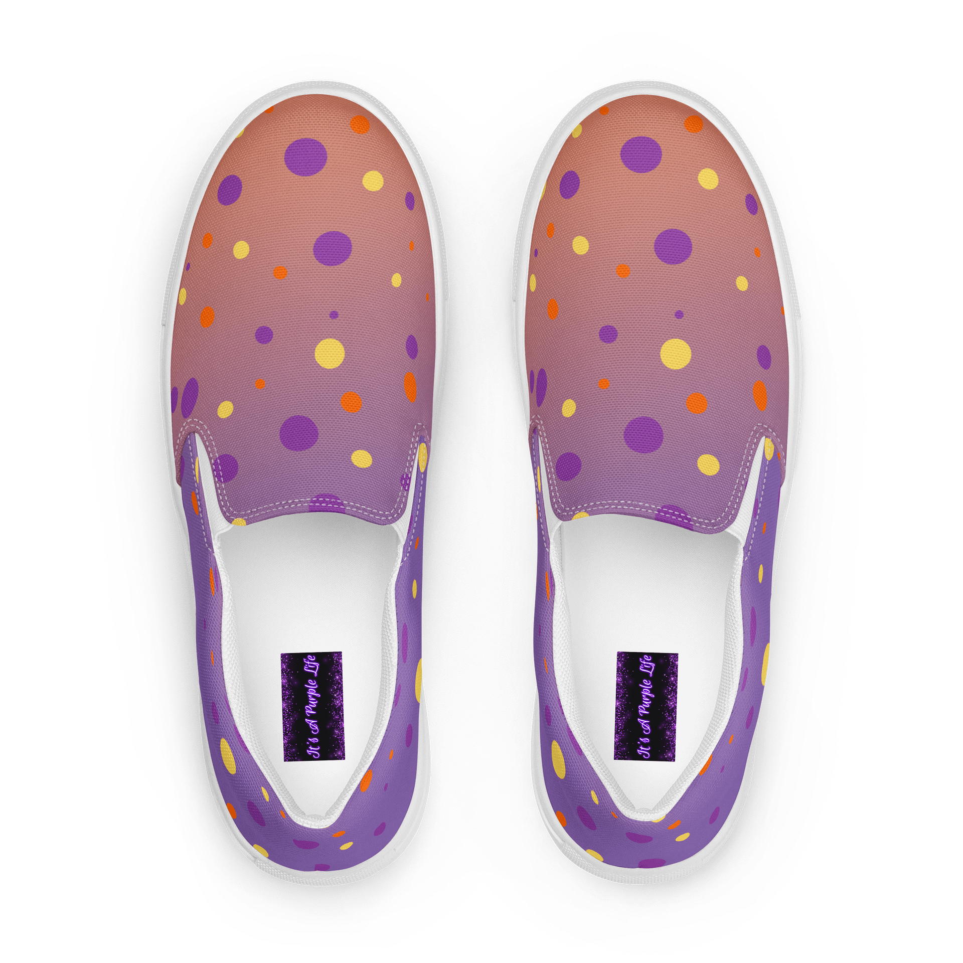 Sunset Dots Women's Slip-Ons product image (1)