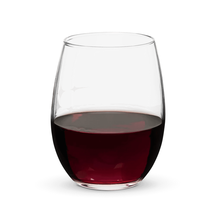 Crowned Apple (White) ✦ Stemless Wine Glass product image (7)