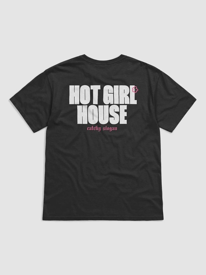Hot Girl House Tee with Icons and Slogan product image (2)