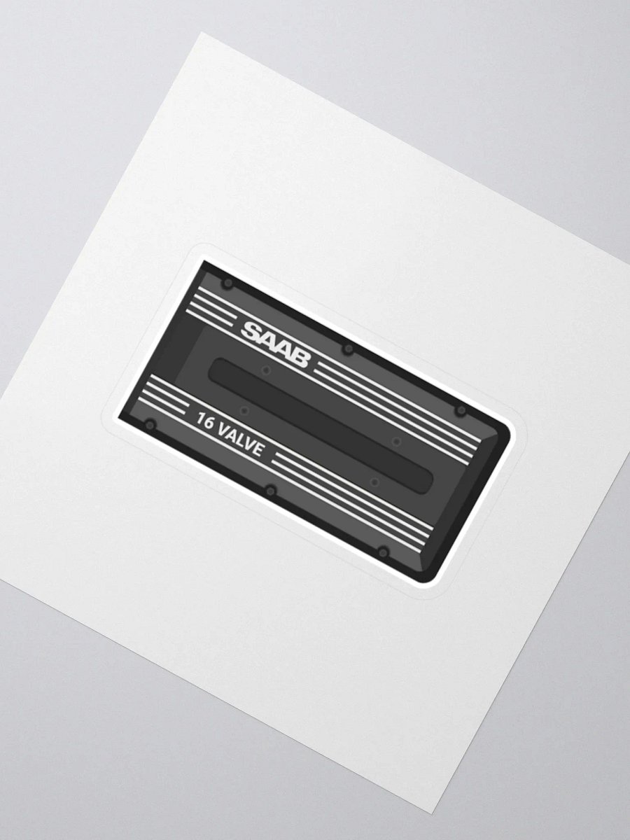 Retro Saab 16 Valve Sticker product image (2)