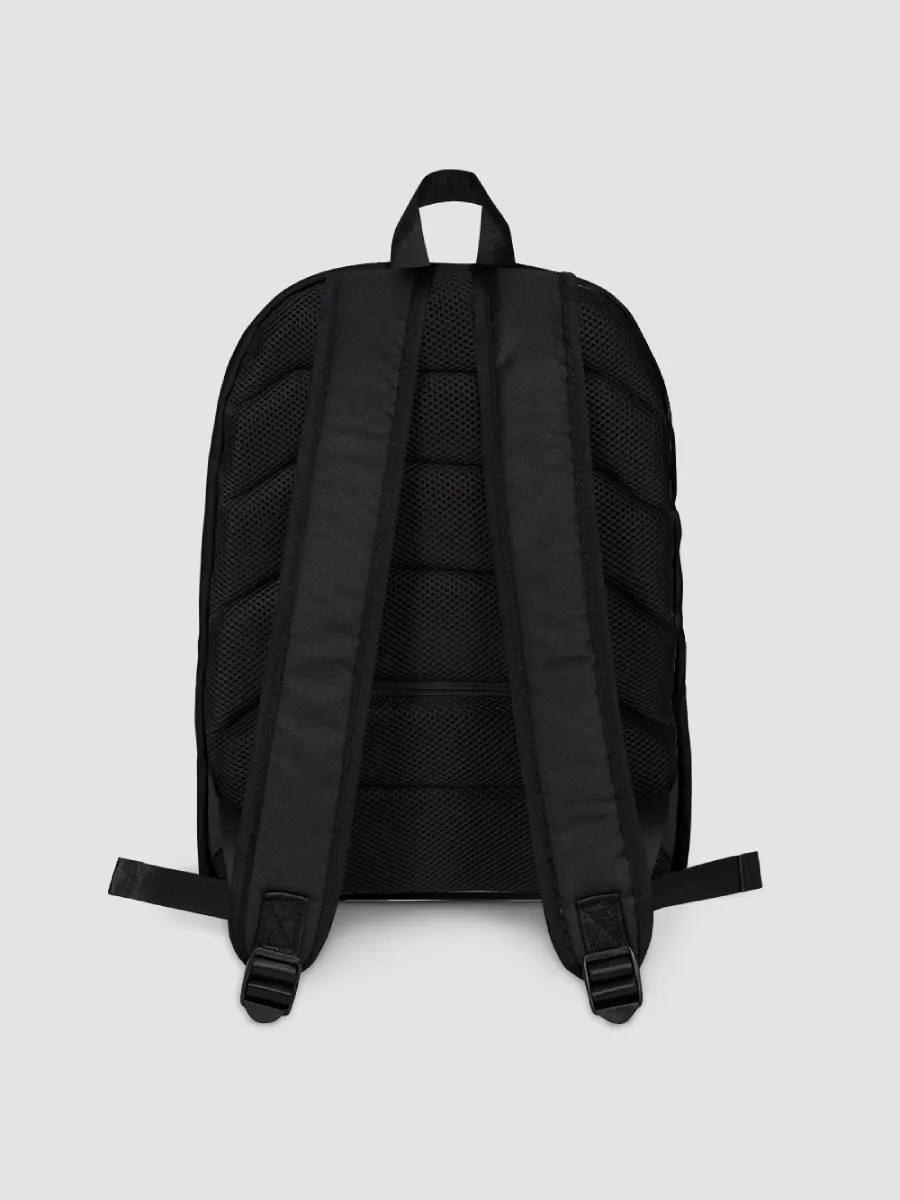 Black Cutesy Graffiti Print Backpack product image (2)