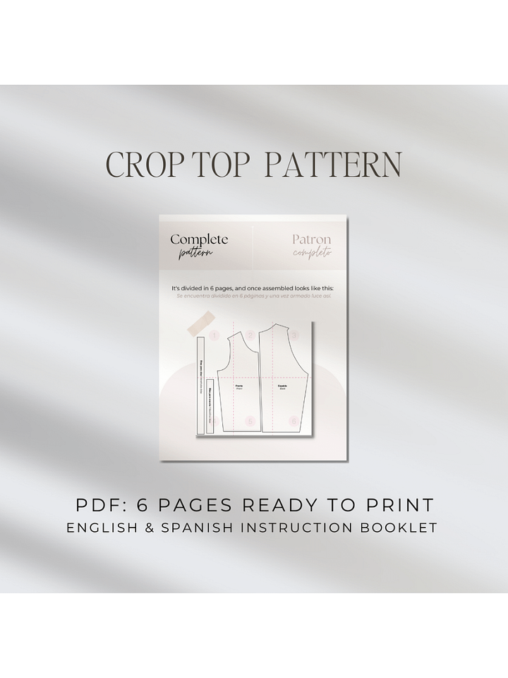 Becka Crop Top Pattern product image (2)