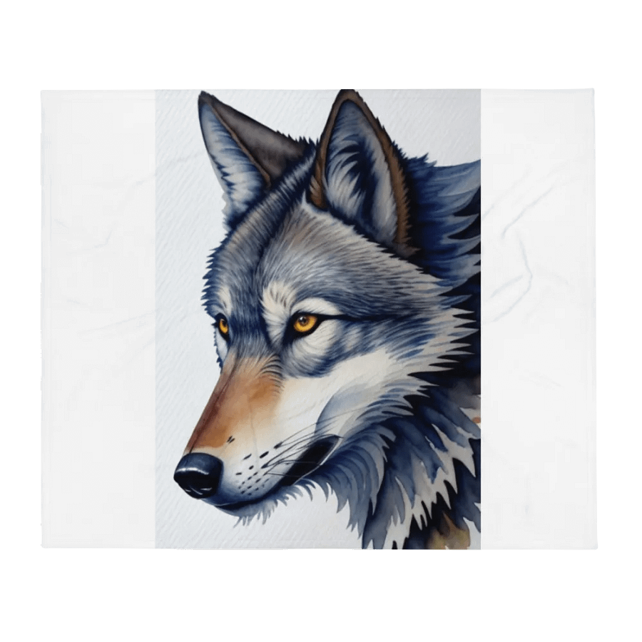 Wild Wolf Throw Blanket product image (2)