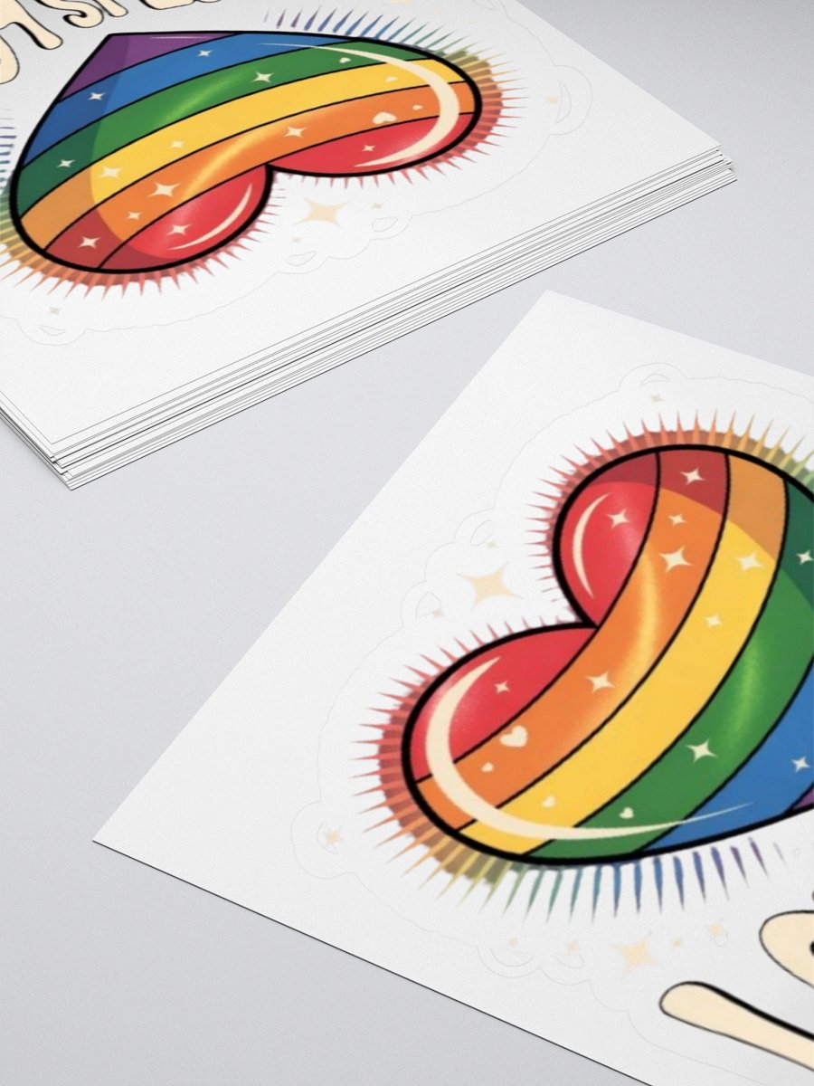 Exclusive "Love is Love" Rainbow Pride Sticker by TDS Music - Celebrate Inclusivity product image (11)
