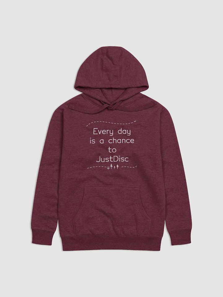 JustDisc Every Day - Cotton Heritage Unisex Premium Hoodie (White Logo) product image (1)