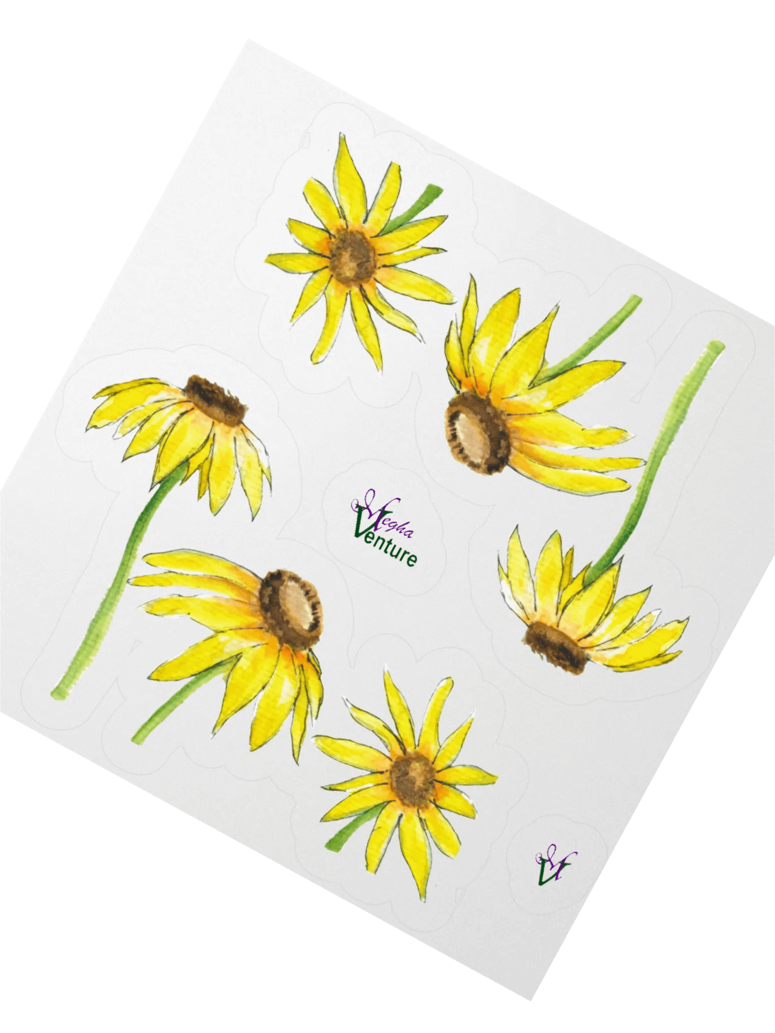 Yellow Coneflowers Sticker product image (2)