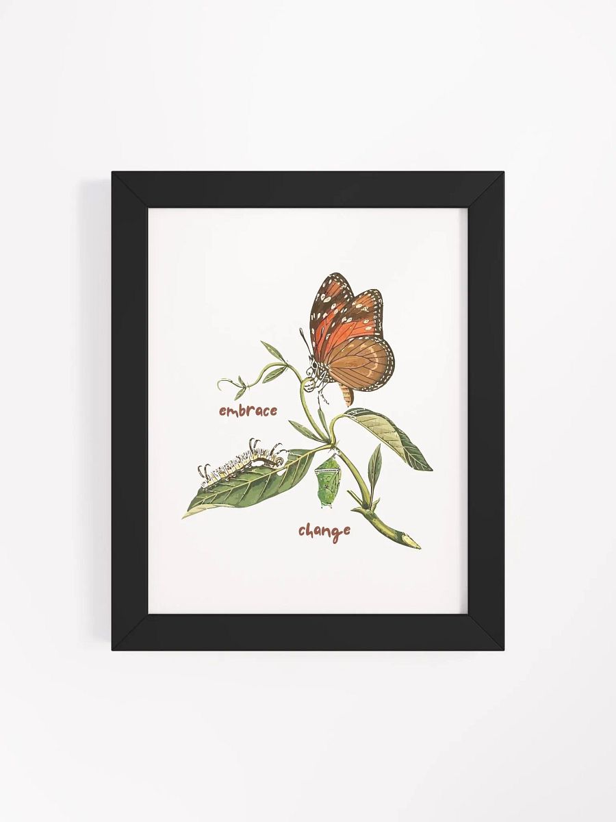 Embrace Change Butterfly Botanical Wall Art product image (1)