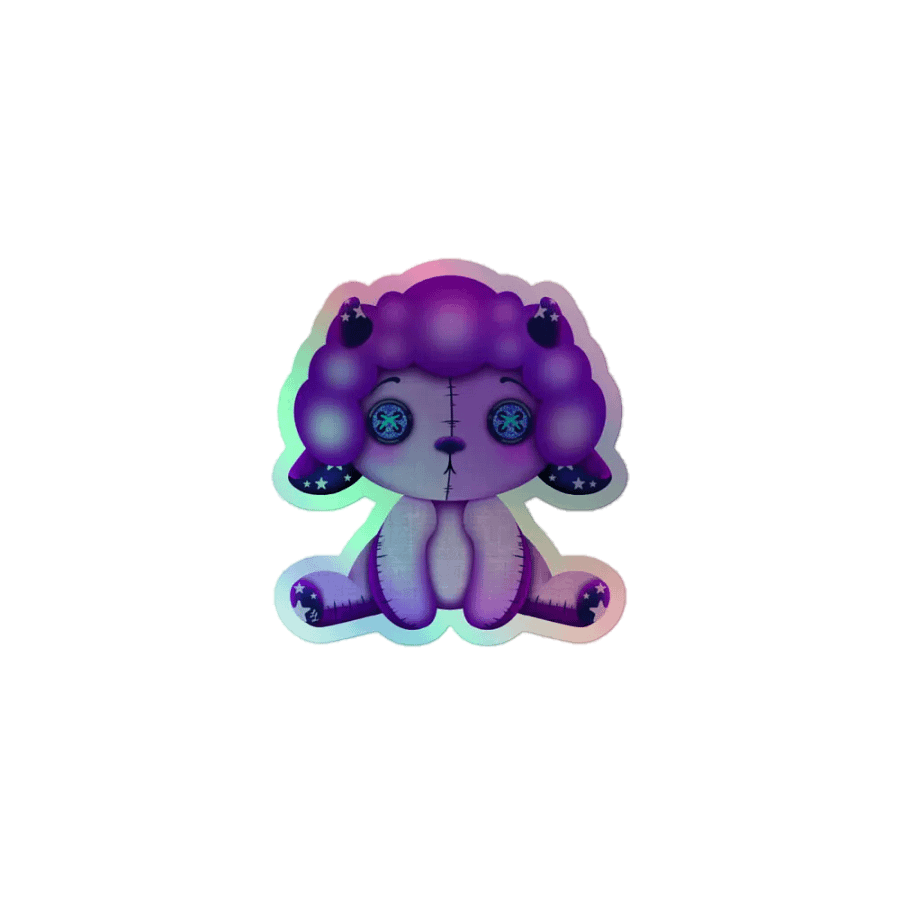 Lamb Plush Holo Sticker product image (1)