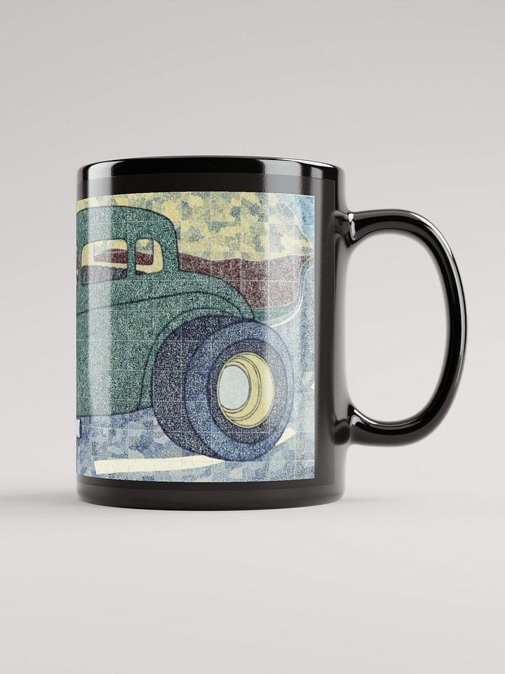 Green Hotrod Black Glossy Mug product image (2)