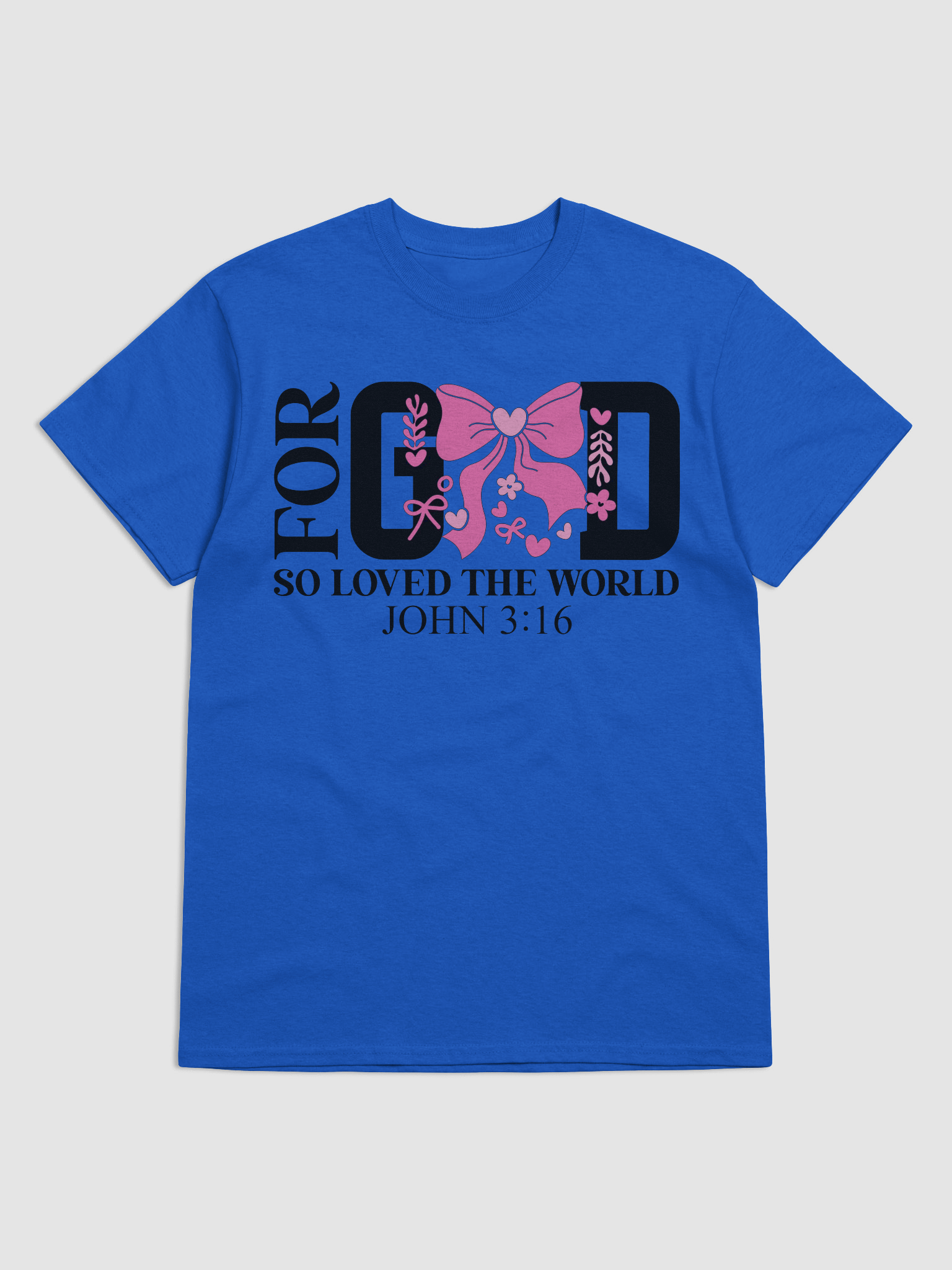 John 3:16 Pink Bow T-Shirt product image (5)