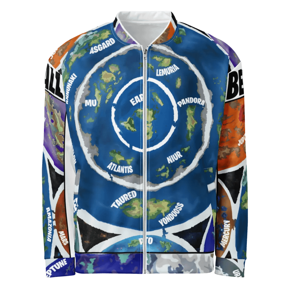 Premium All Over Print Bomber Jacket Beyond The Ice Wall Map product image (6)