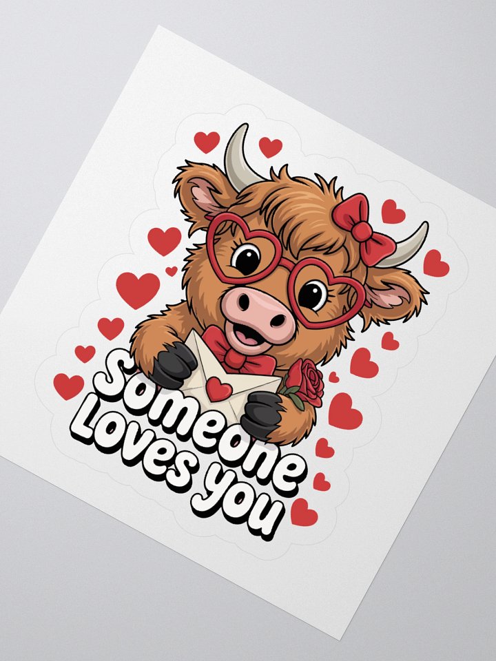 Valentine Cow Sticker Set product image (6)