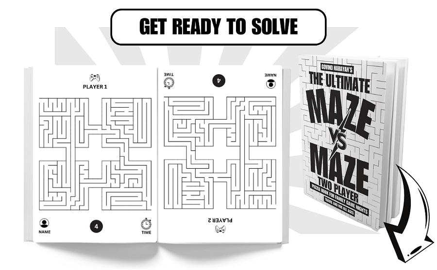 Maze Vs Maze: The Ultimate Two-Player Puzzle Book | Ebook | Printable PDF product image (2)