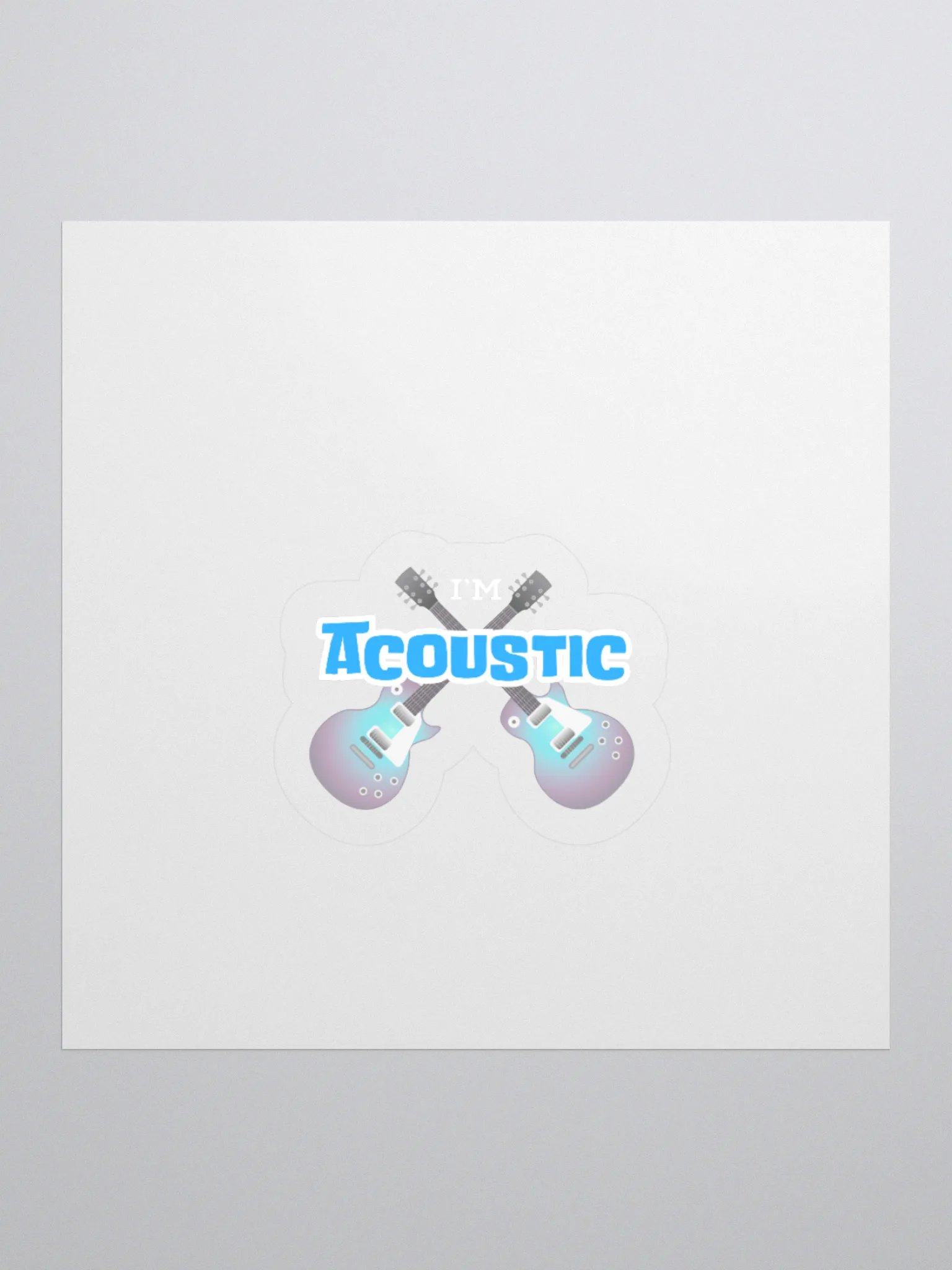 I'm Acoustic Sticker product image (2)