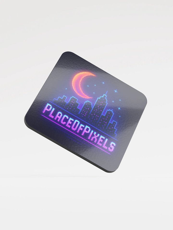 PlaceOfPixels Logo Cork Coaster For Pixel Perfect Breaks product image (1)