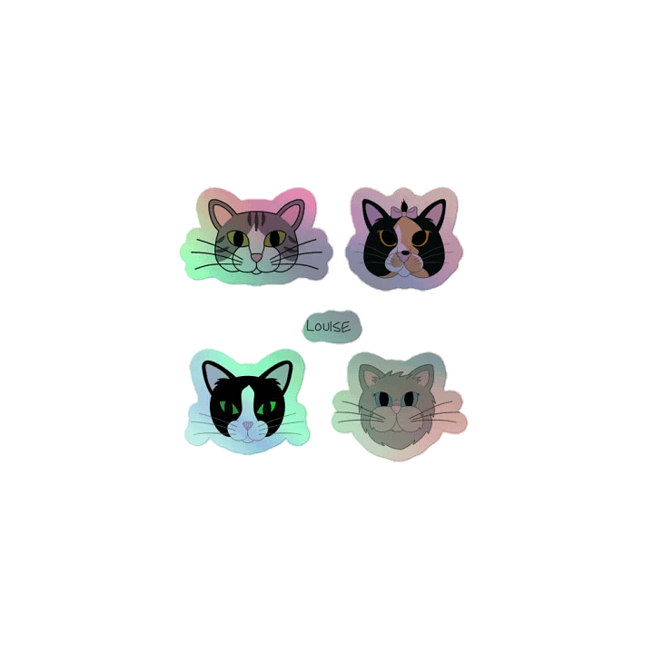 Feline Friends Holographic Sticker Pack product image (1)