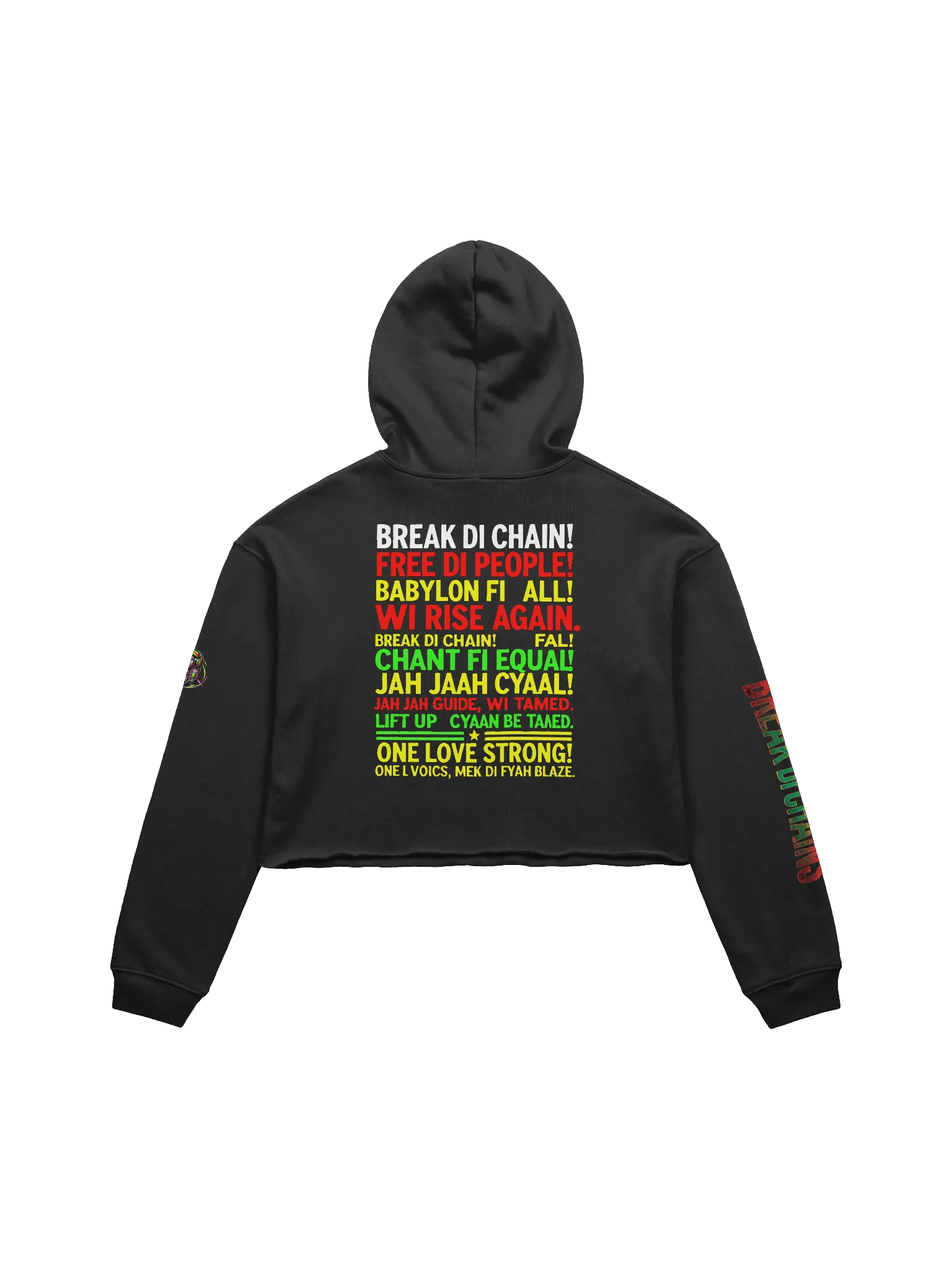 🔥 Break Di Chains – Fleece Crop Hoodie product image (2)