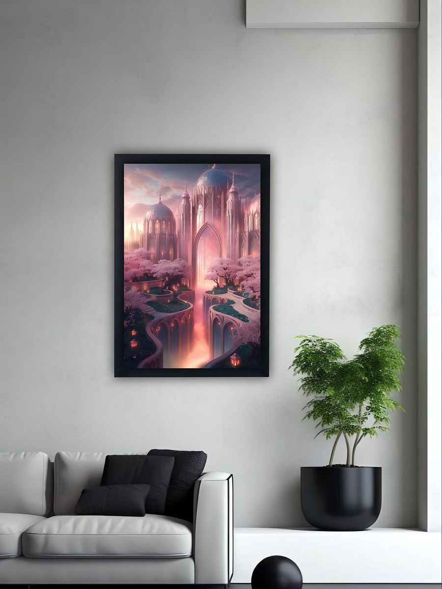 Ethereal Twilight Palace – Fantasy Art Poster product image (6)
