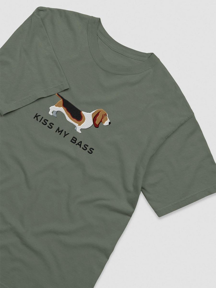 Kiss My Bass T-Shirt(Embroidered) of a Basset Hound product image (10)