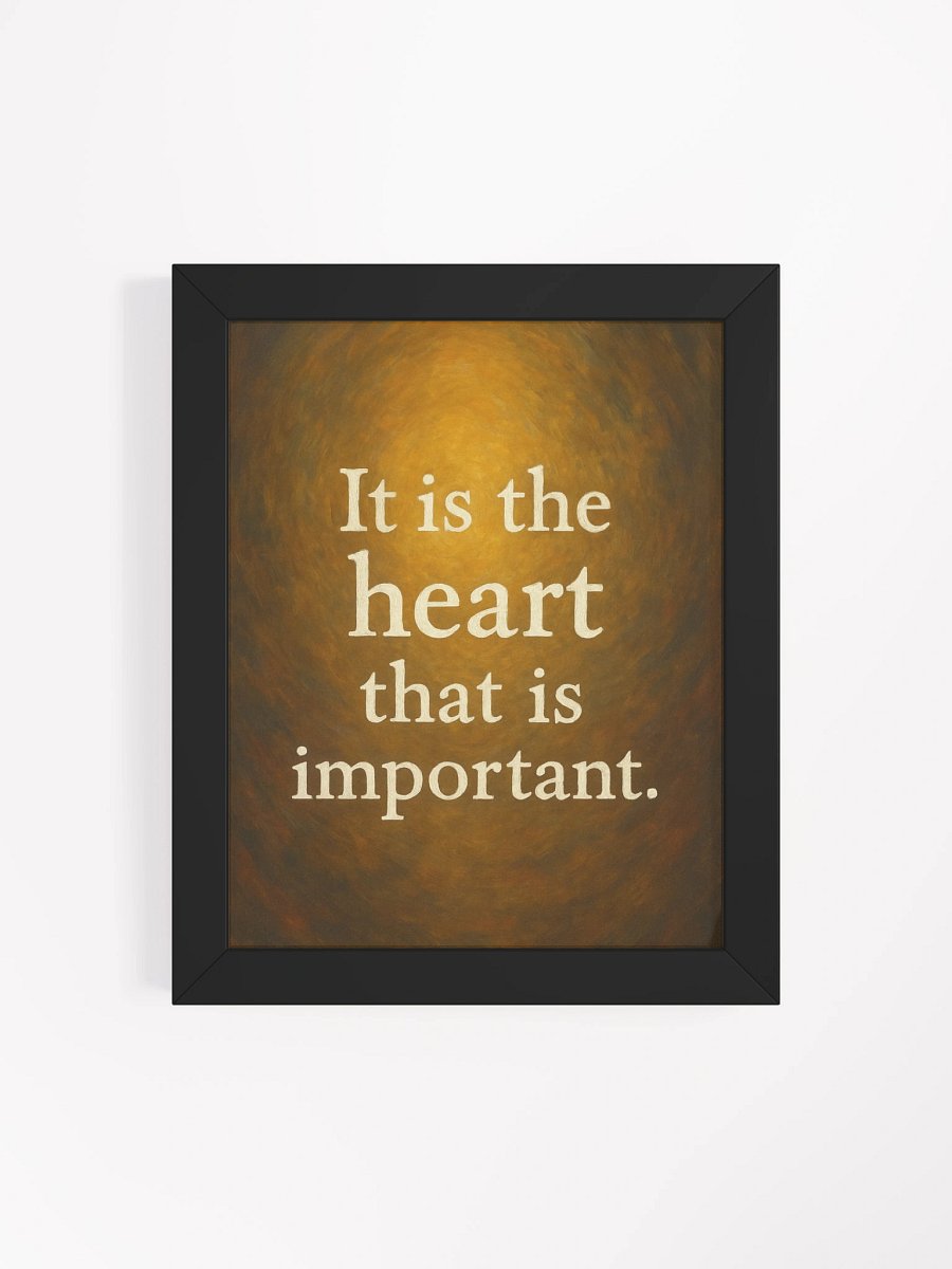 “It Is the Heart That Is Important” – Nichiren Buddhism Framed Poster product image (74)