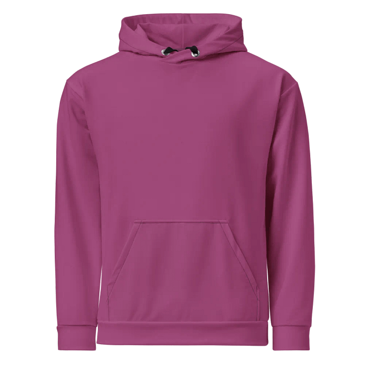 Plain Plum Purple True Summer Unisex Recycled Polyester Heavyweight Premium Hoodie by Treasure Pie product image (1)