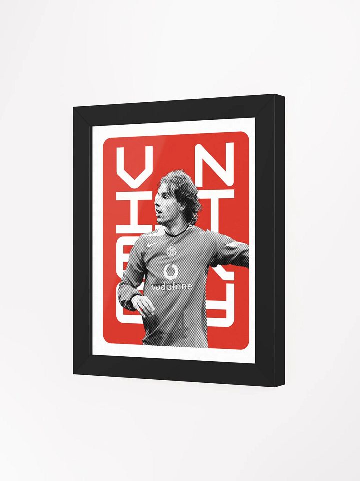 Ruud van Nistelrooy BW Manchester United Name Art Framed Print product image (1)
