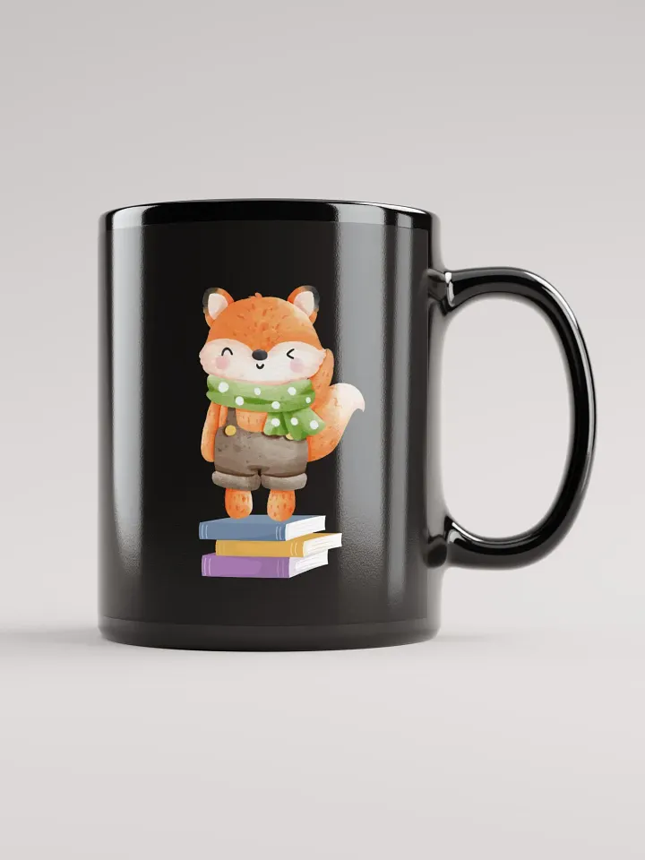 Studious Peach | Black Glossy Mug product image (1)