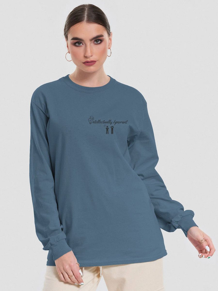 Intellectually Ignorant Long Sleeve T shirt (Black logo) product image (41)
