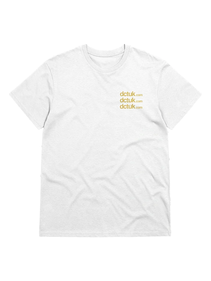 DCTUK White Gold Organic T-Shirt product image (1)